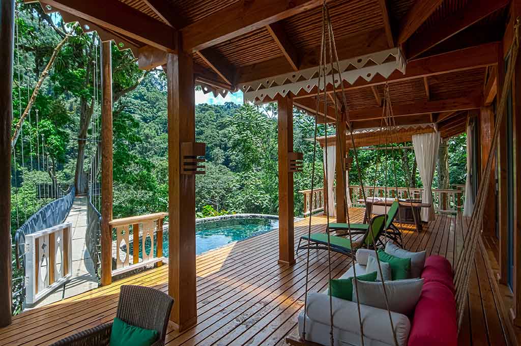 Luxury in the tropical rainforest.